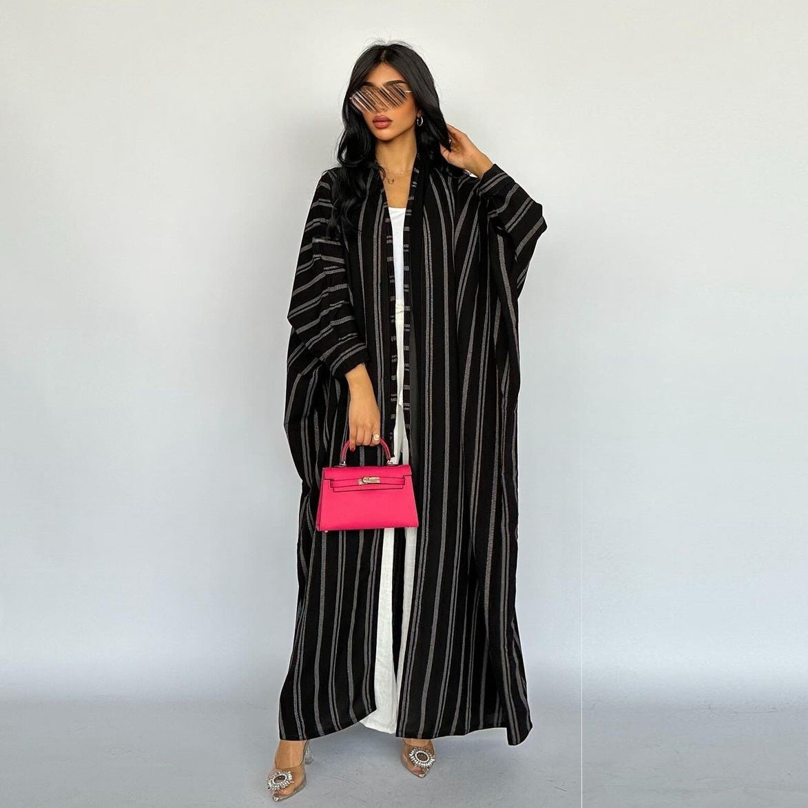 Robe longue en coton imprimé zèbre – coupe ample