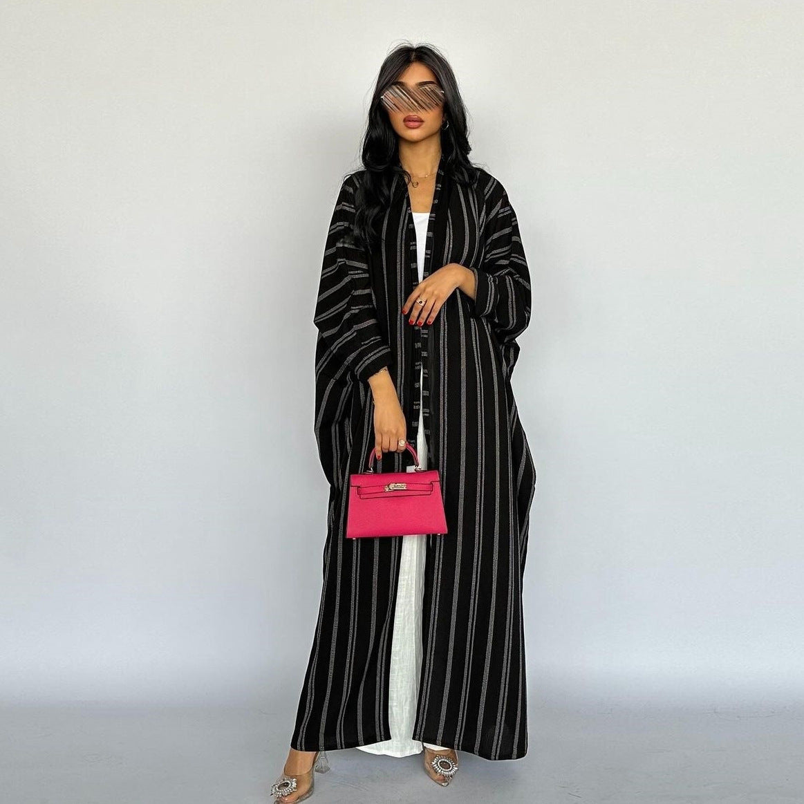 Robe longue en coton imprimé zèbre – coupe ample